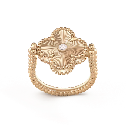 [Max Jewelry ]CLOVER RIVERSIBLE ROSE GOLD RING