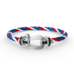 [Plus&Max]FORCE LARGE HORSESHOE BLACK DIAMOND BRACELET SILVER