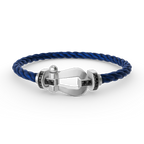 [Plus&Max]FORCE LARGE HORSESHOE BLACK DIAMOND BRACELET SILVER