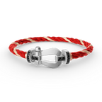 [Plus&Max]FORCE LARGE HORSESHOE BLACK DIAMOND BRACELET SILVER
