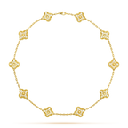 [Plus&Max]CLOVER 10 MOTIFS DIAMOND NECKLACE