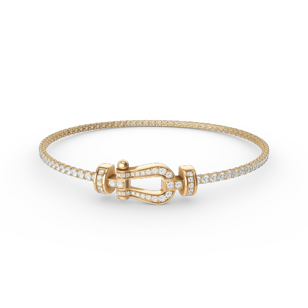 [Max Jewelry ]FORCE  HORSESHOE  DIAMOND TENNIS BRACELET