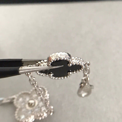 [Max Jewelry ] CLOVER 5 MOTIF ONYXS BRACELET COLLECTION