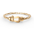 [Plus&Max]FORCE LARGE HORSESHOE CLASP  METAL BRACELET