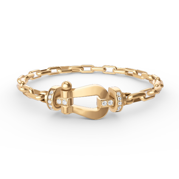 [Max Jewelry ]FORCE LARGE HORSESHOE CLASP  METAL BRACELET