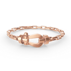 [Plus&Max]FORCE LARGE HORSESHOE CLASP  METAL BRACELET