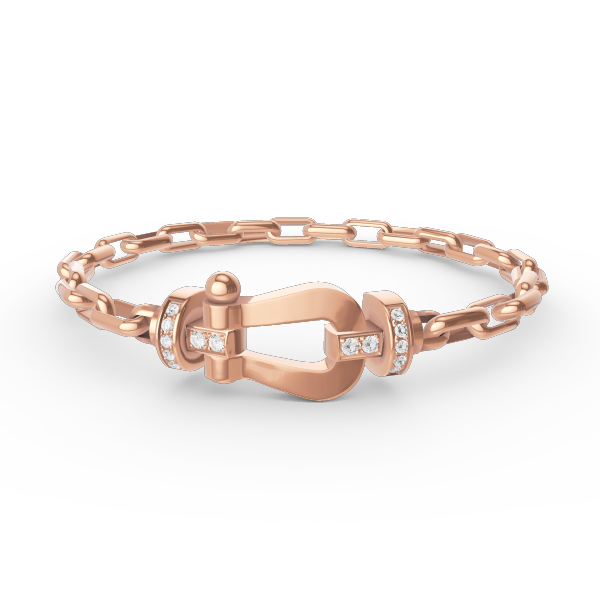 [Max Jewelry ]FORCE LARGE HORSESHOE CLASP  METAL BRACELET