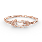 [Plus&Max]FORCE LARGE HORSESHOE CLASP  METAL BRACELET