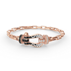 [Plus&Max]FORCE LARGE HORSESHOE CLASP  METAL BRACELET