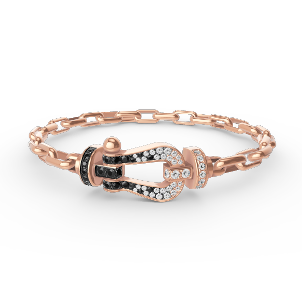 [Max Jewelry ]FORCE LARGE HORSESHOE CLASP  METAL BRACELET