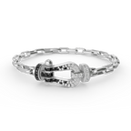 [Plus&Max]FORCE LARGE HORSESHOE CLASP  METAL BRACELET