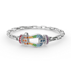 [Plus&Max]FORCE LARGE HORSESHOE CLASP  METAL BRACELET