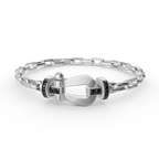 [Plus&Max]FORCE LARGE HORSESHOE CLASP  METAL BRACELET