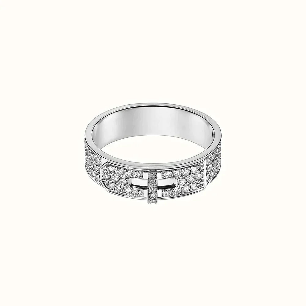 [Max Jewelry ]KELLY SILVER DIAMOND RING