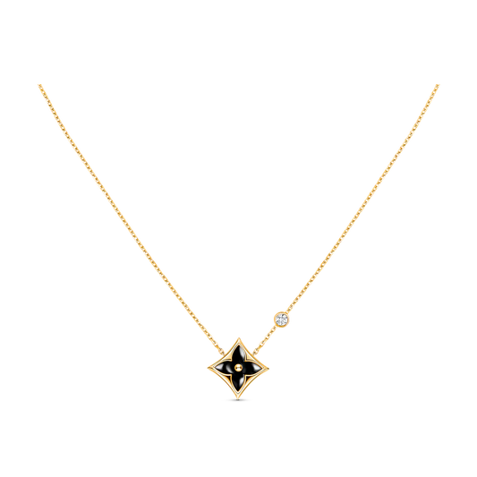 [Max Jewelry ]STAR BLACK MOP NECKLACE