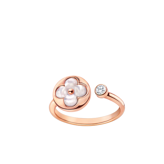 [Max Jewelry ]SUN 1 DIAMOND PINK MOP RING