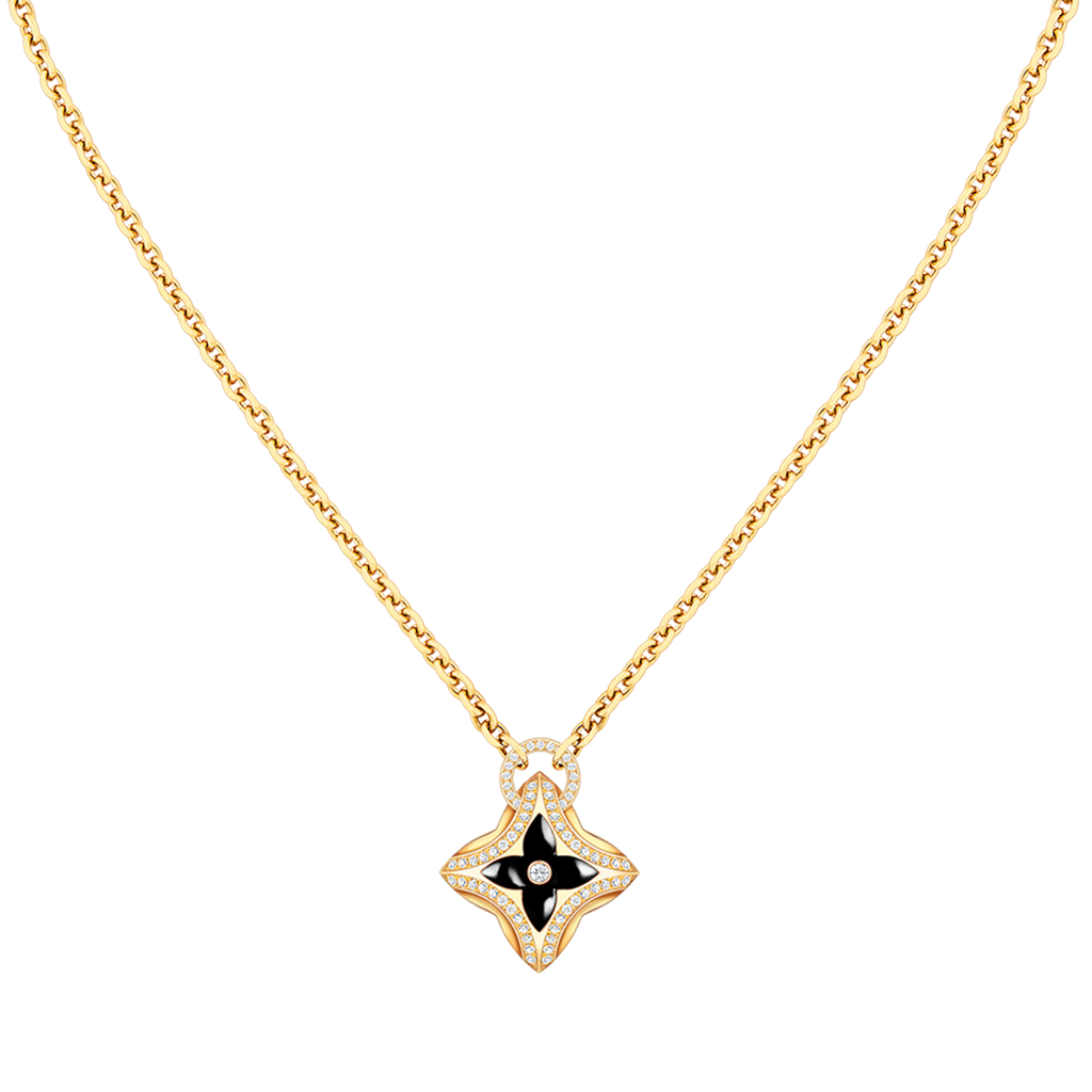 [Plus&Max]STAR PEDANT PINK GOLD DIAMOND NECKLACE