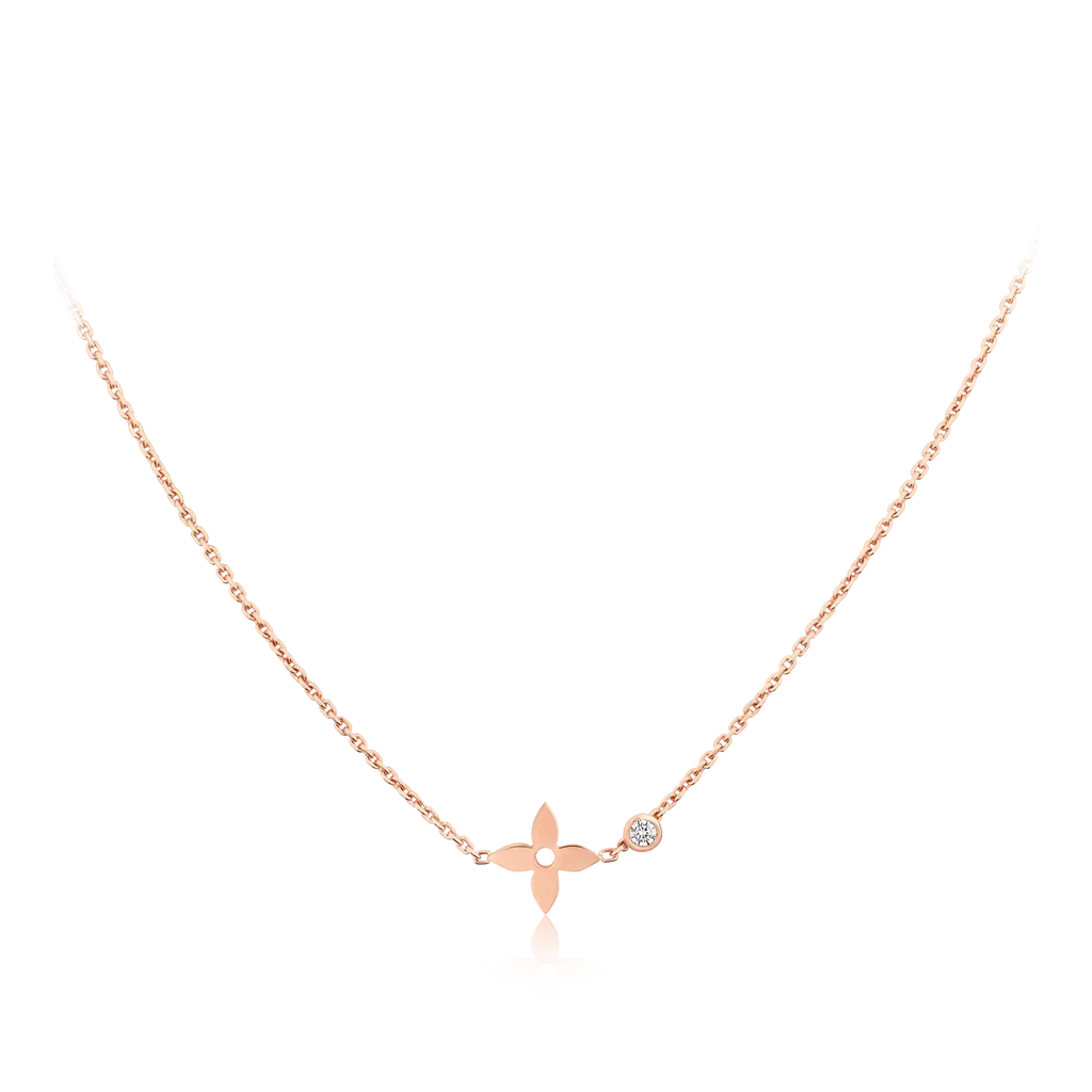 [Plus&Max]BLOSSOM PENDANT PINK GOLD AND DIAMOND