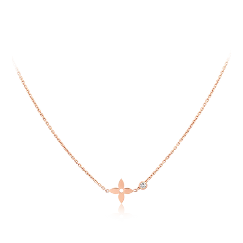[Plus&Max]BLOSSOM PENDANT PINK GOLD AND DIAMOND