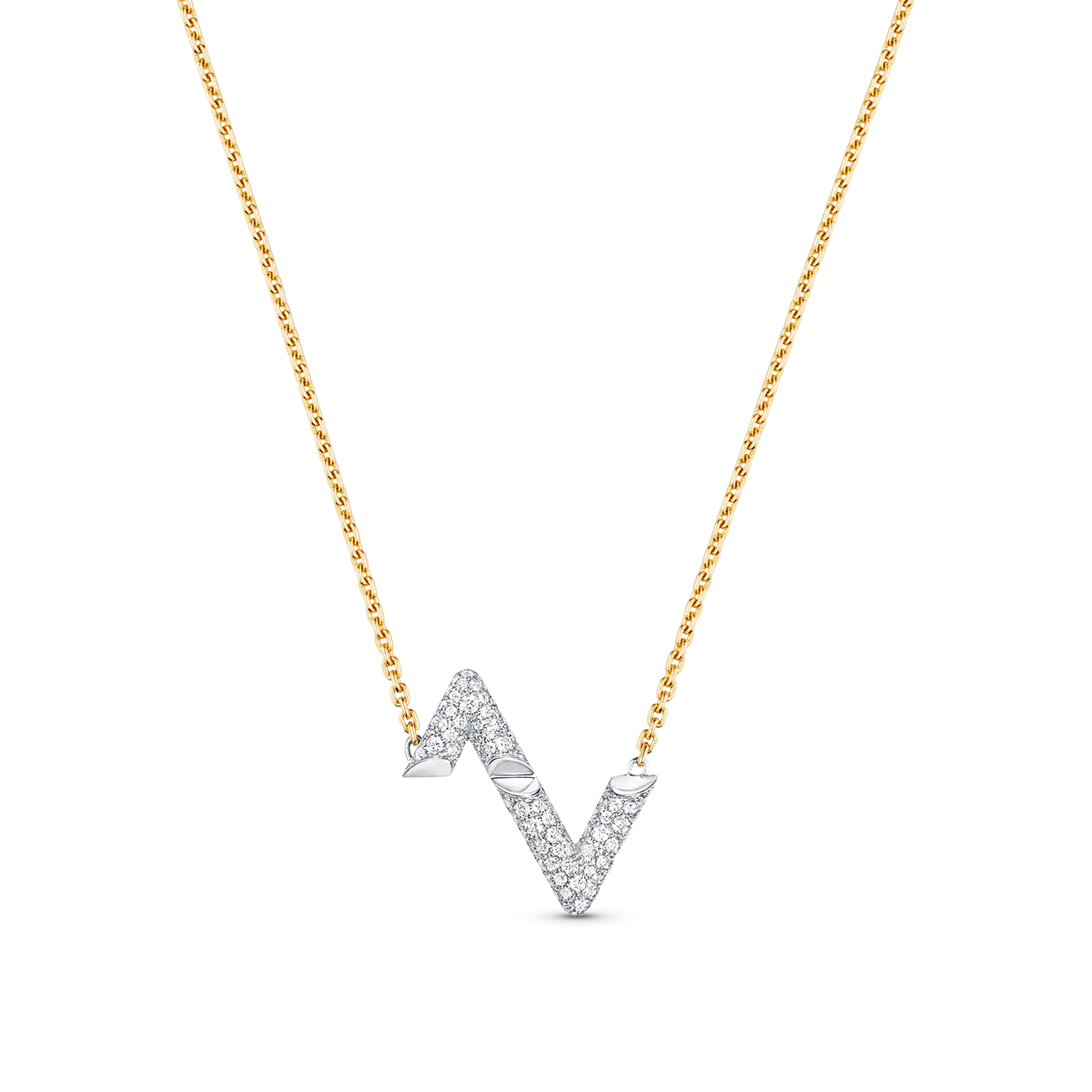 [Plus&Max]VOLT SILVER DIAMOND PEDANT NECKLACE