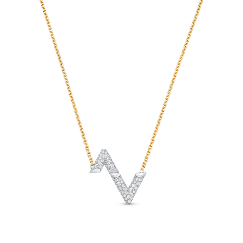 [Plus&Max]VOLT SILVER DIAMOND PEDANT NECKLACE