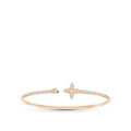 [Plus&Max]IDYLLE PINK GOLD OPEN BRACELET DIAMOND PAVED