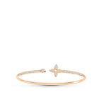 [Plus&Max]IDYLLE PINK GOLD OPEN BRACELET DIAMOND PAVED