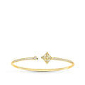 [Plus&Max]IDYLLE GOLD OPEN BRACELET DIAMOND PAVED