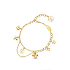 [Plus&Max]BLOOMING PINK GOLD MOP BRACELET
