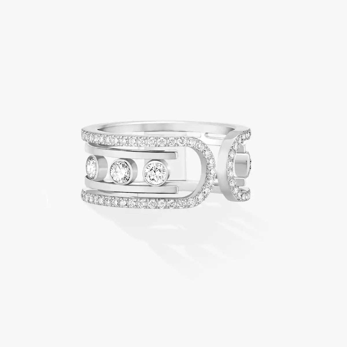 [Max Jewelry]Move 10th Diamond Ring in Gold