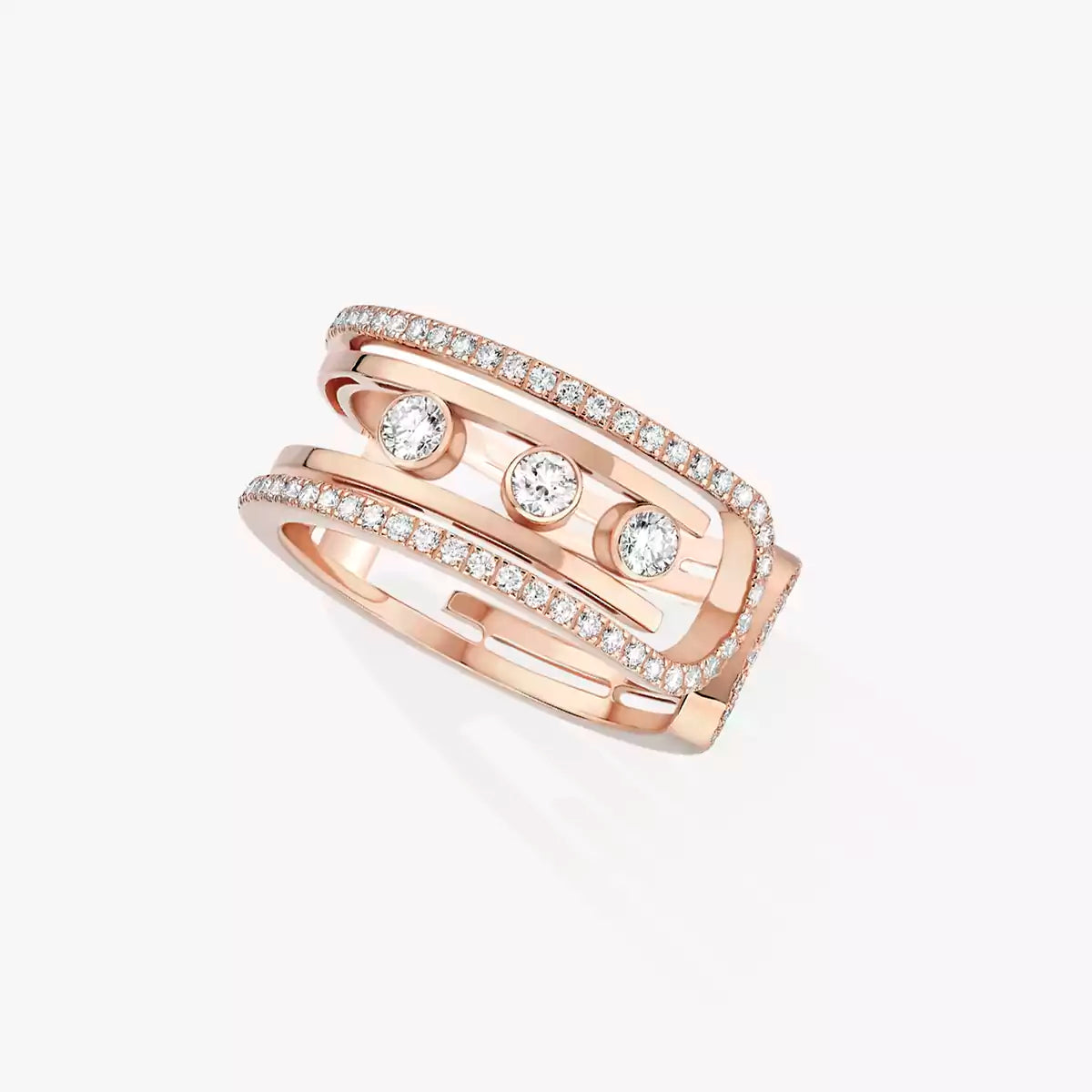 [Max Jewelry]Move 10th Diamond Ring in Gold