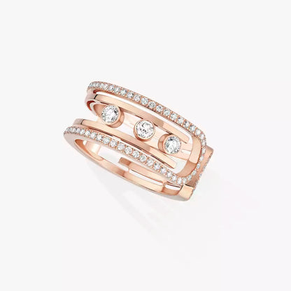 [Max Jewelry]Move 10th Diamond Ring in Gold