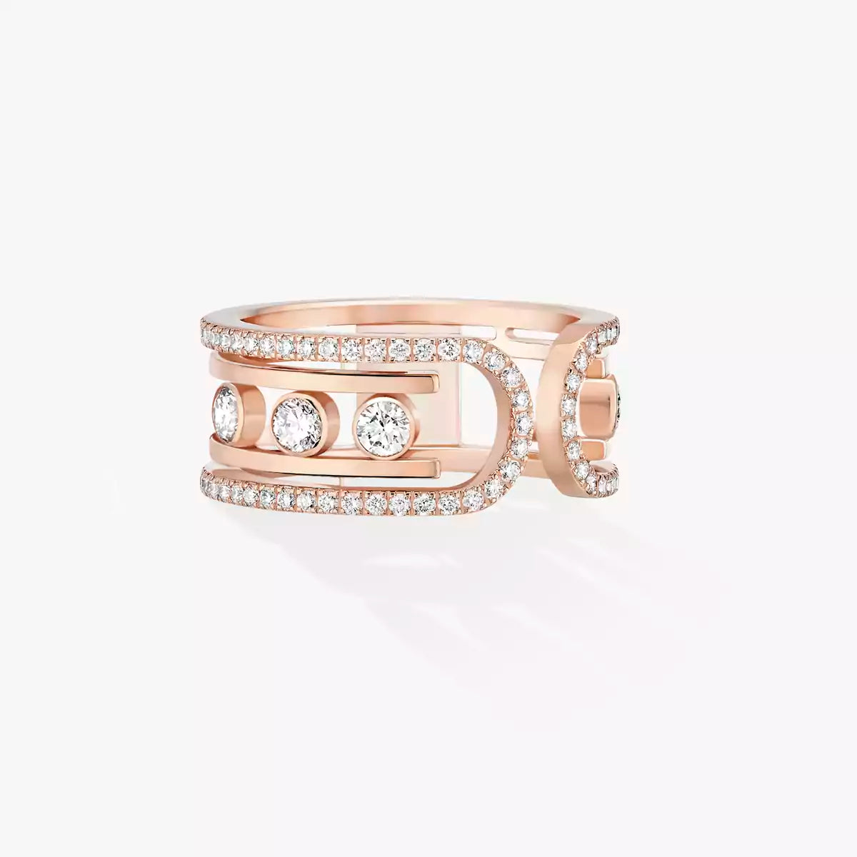 [Max Jewelry]Move 10th Diamond Ring in Gold