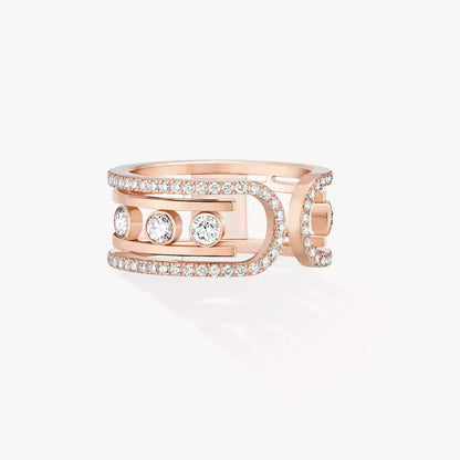 [Max Jewelry]Move 10th Diamond Ring in Gold