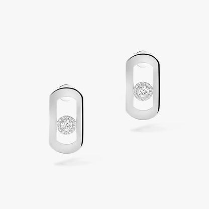 [Max Jewelry]So Move Diamond Earrings in Yellow Gold
