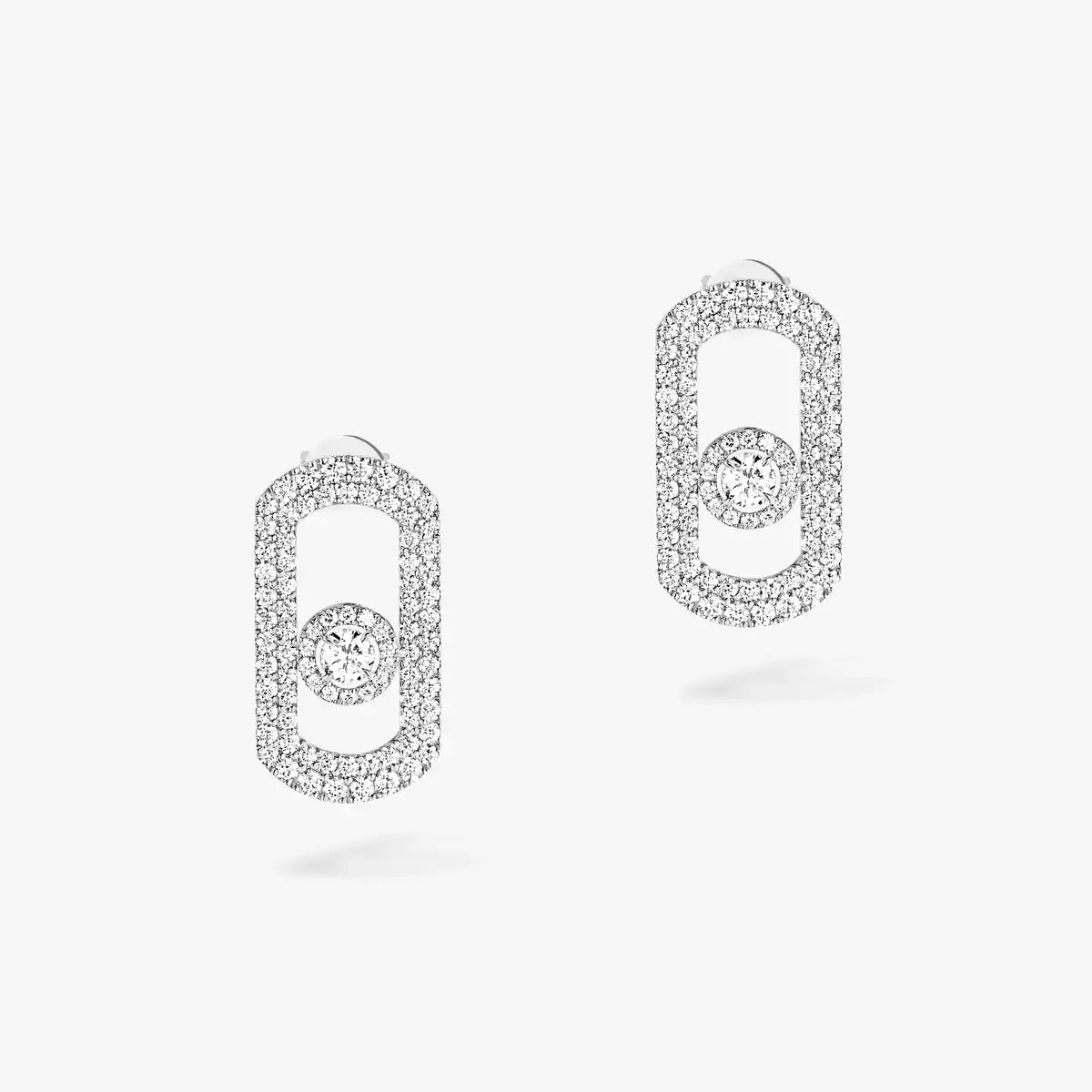[Plus&Max]So Move Pave_-Set Diamond Earrings in Silver