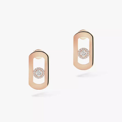 [Max Jewelry]So Move Diamond Earrings in Yellow Gold