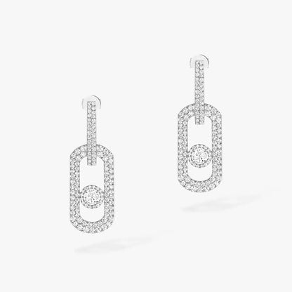 [Max Jewelry]So Move XL Pave_-Set Diamond Pendant Earrings