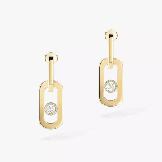 [Max Jewelry] So Move XL Diamond Hoop Earring