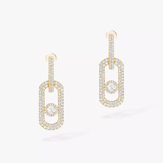 [Max Jewelry]So Move XL Pave_-Set Diamond Pendant Earrings