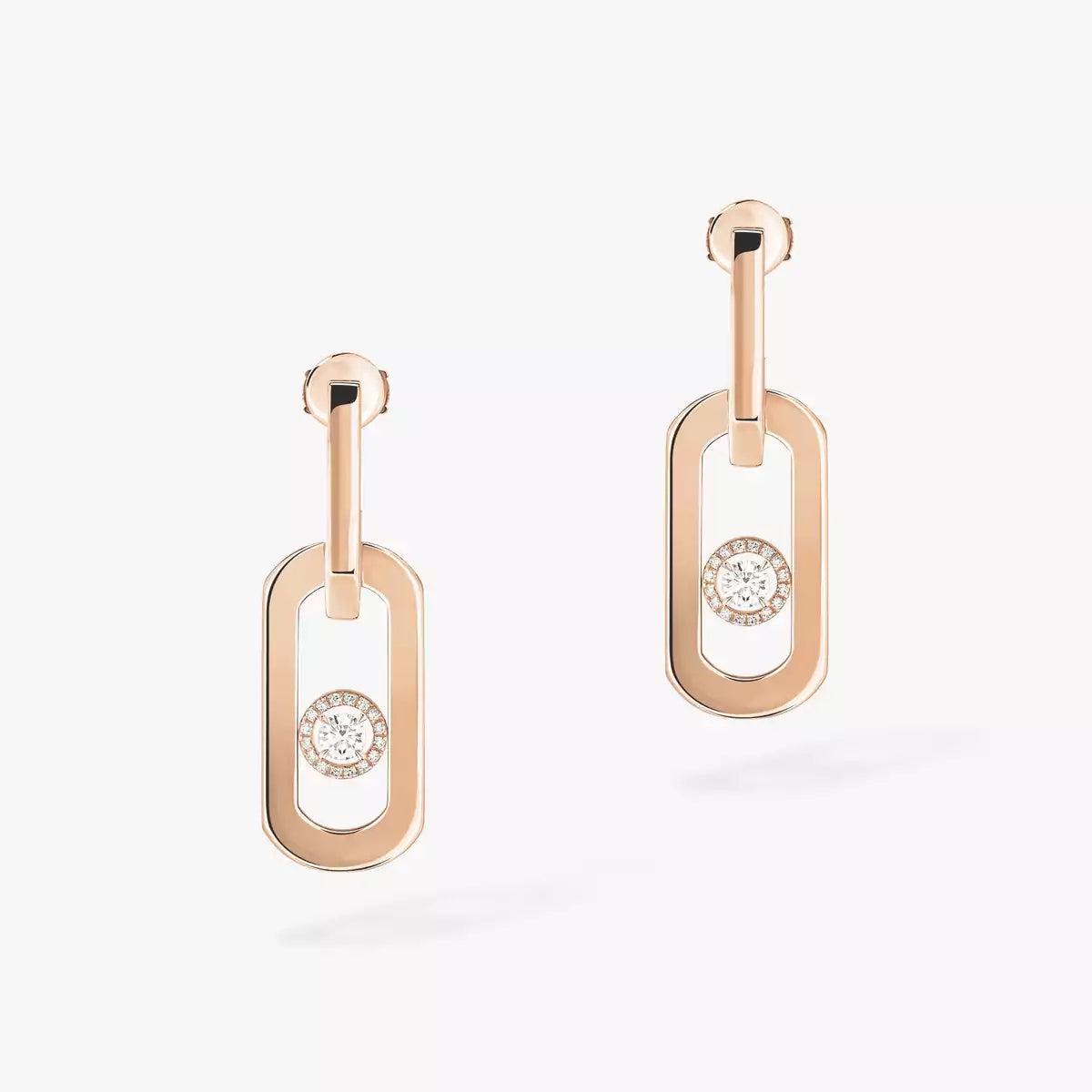 [Max Jewelry]So Move XL Diamond Pendant Earrings