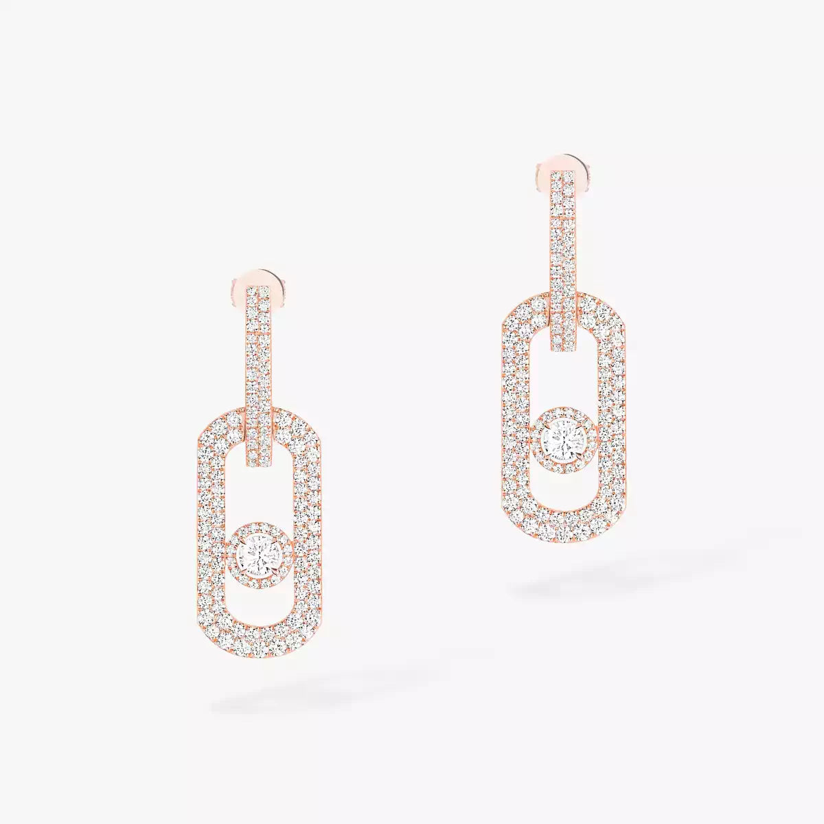 [Max Jewelry]So Move XL Pave_-Set Diamond Pendant Earrings