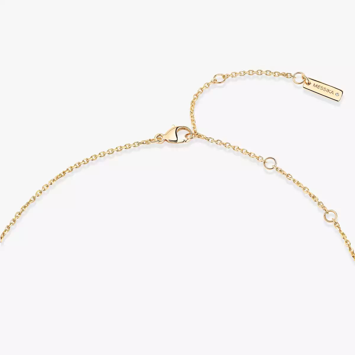 [Max Jewelry]Lucky Eye Diamond Necklace in Rose Gold and Turquoise