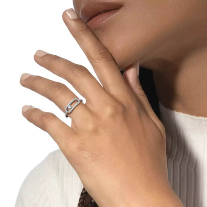 [Max Jewelry]Move Uno Diamond Ring in Gold