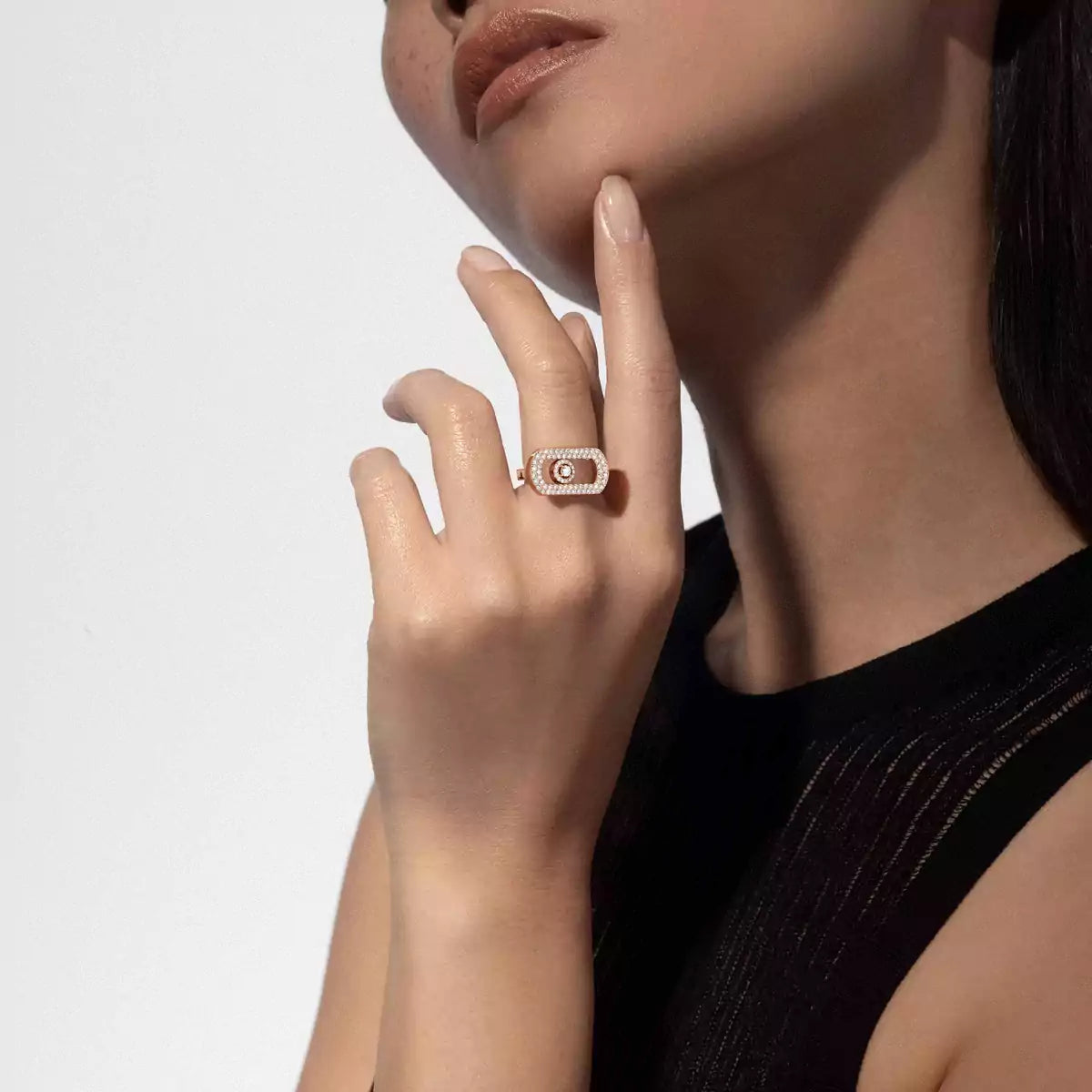 [Max Jewelry] So Move Pave_-Set Diamond Ring