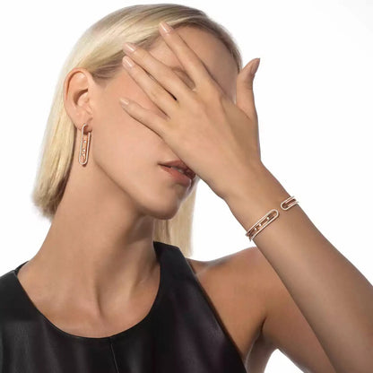 [Max Jewelry]Diamond Pendant Earrings Move 10Th