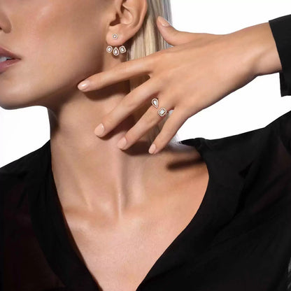 [Max Jewelry] My Twin Trio  Diamond Earrings
