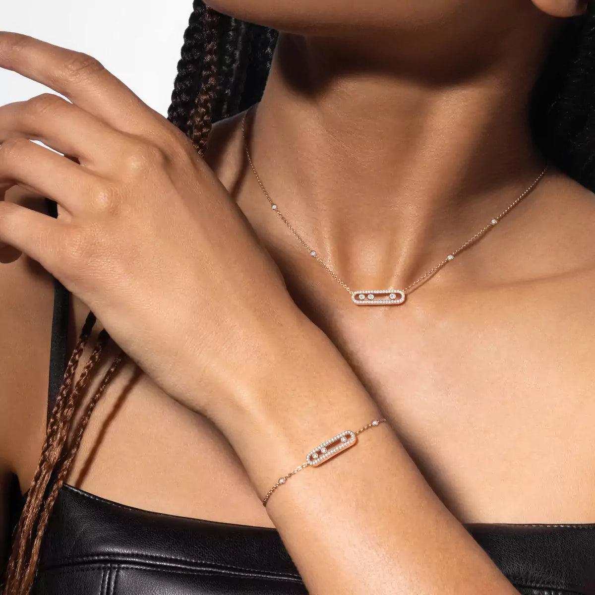 [Max Jewelry]Pavé Baby Move Diamond Bracelet
