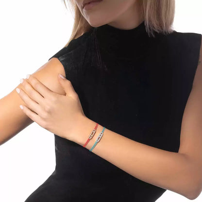[Max Jewelry]Messika Care(s) pink cord pavé bracelet