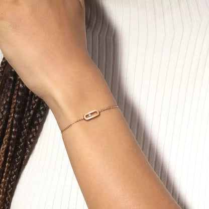 [Max Jewelry]Move Uno Diamond Bracelet
